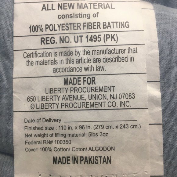 SOLD❗ KING Wild Sage Alana COMFORTER SET -Light Blue Embroidered Geo pattern - Picture 6 of 9